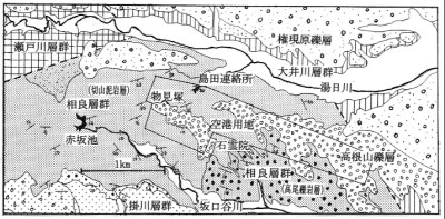 静岡空港周辺の地質略図